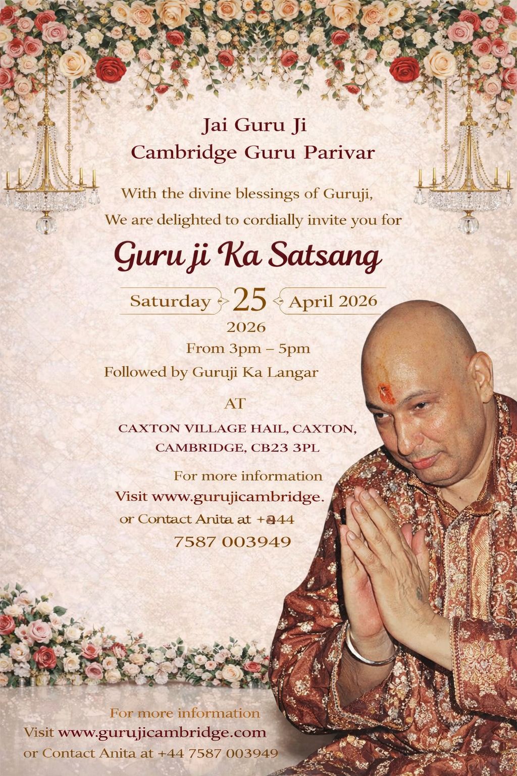 Monthly Satsang Poster